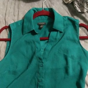 Jeweltone Ann Taylor Sleeveless Blouse size XSP